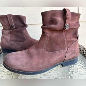 Womens BIRKENSTOCK “Sarina” Slouchy Leather Bootie Boots sz 41 US 10